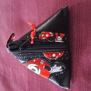 Minnie Mouse Triangle Zipper Purse